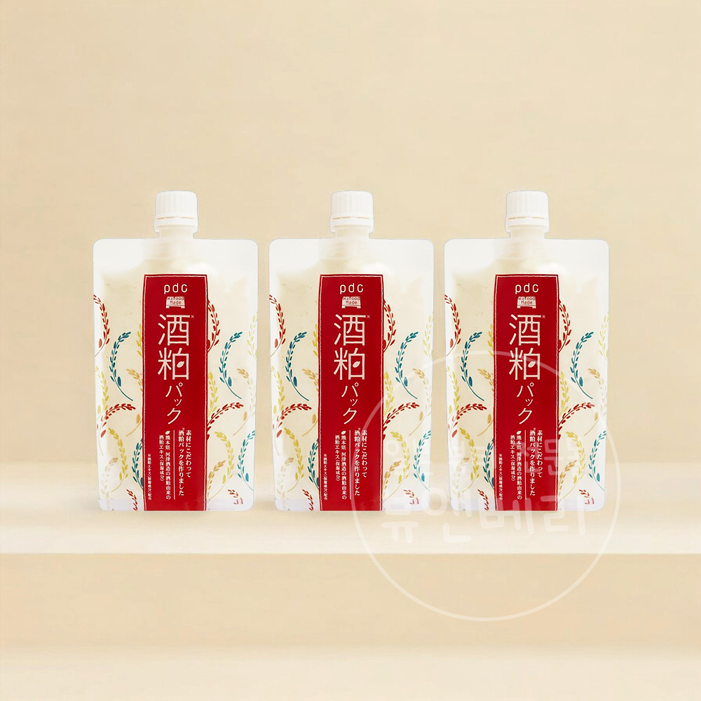 와푸드메이드 술지게미팩 사케카스팩 일본 마스크팩 씻어내는 워시오프타입 170ml, 3개 - 메인 이미지