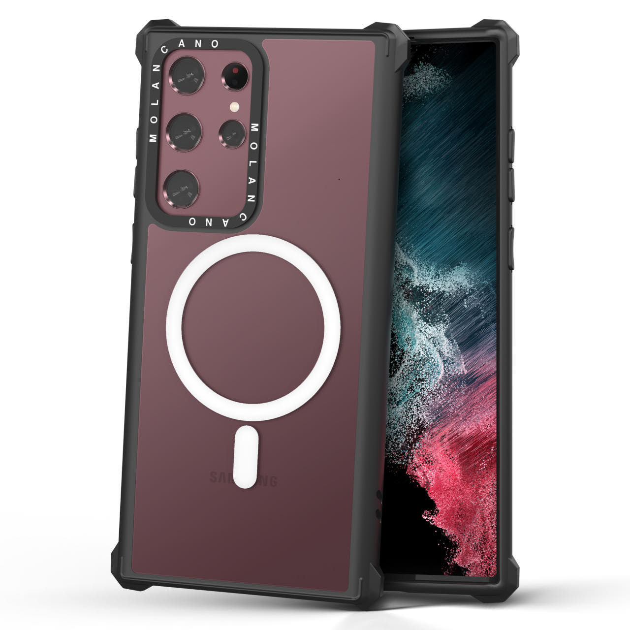 임팩트 제로 시그니처 맥세이프 범퍼 케이스 투명, 갤럭시 노트20 울트라