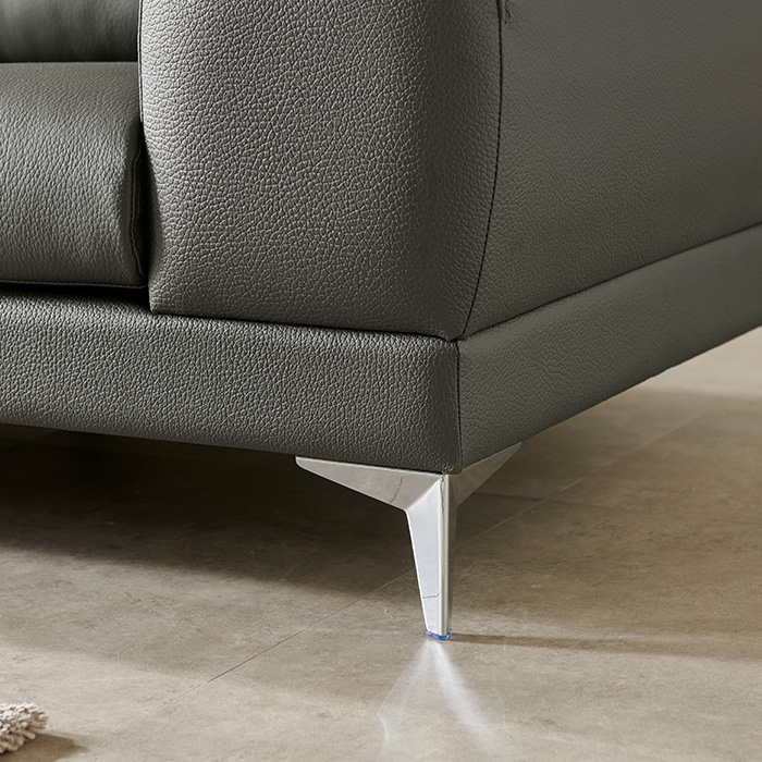 보루네오 통가죽 천연면피 소가죽 클레이 소파 3인용+쿠션