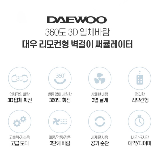 소형 벽걸이 써큘레이터 매장용 써큘레이터 주방용 벽걸이용 써큘레이터 벽 서큘레이터 - 상세 이미지 4