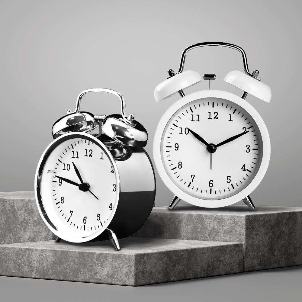 디알고 메탈 저소음 자명종 탁상 알람시계 ACA01