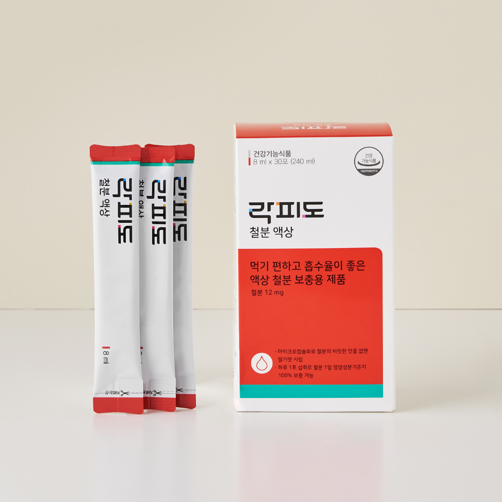락피도 철분 액상 /흡수율 좋은 딸기맛 액상 30포, 1개 제품 이미지