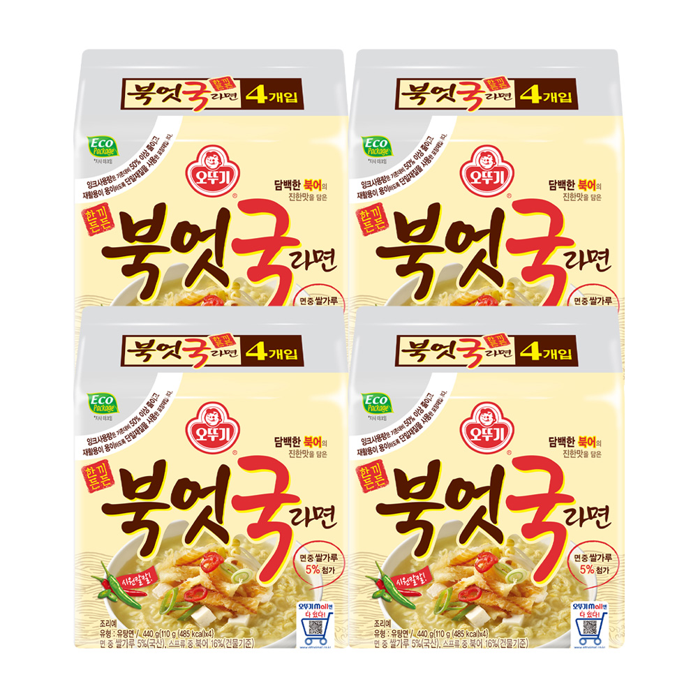 오뚜기 북엇국라면 110g, 16개