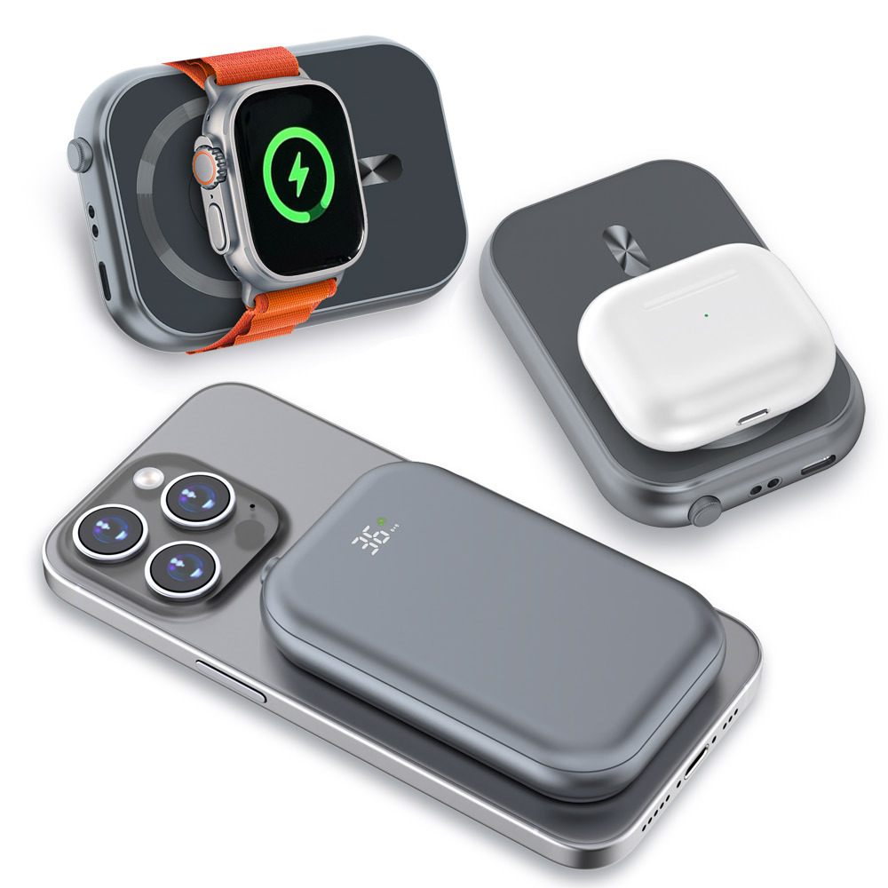갤럭시 아이폰 애플워치 3in1 맥세이프 20W C타입 PD고속 충전 보조배터리 MF10K