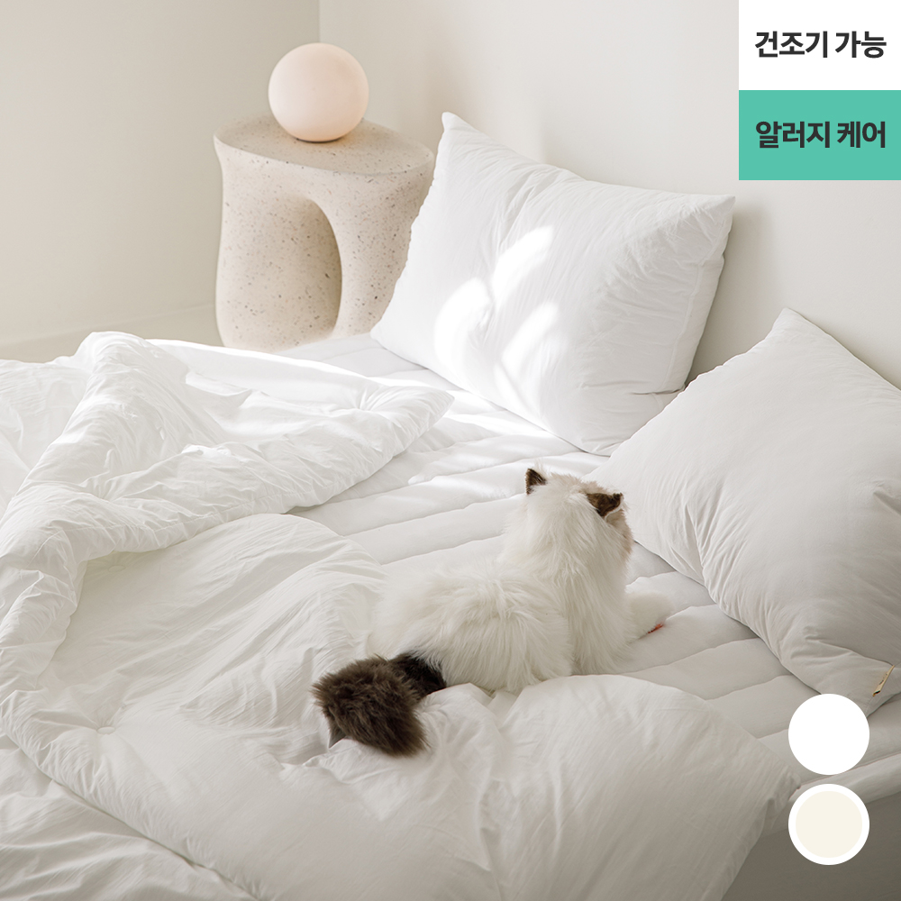 워싱해서 더 부드러운 완벽 알러지케어 M2 차렵이불 (건조기가능, 진드기방지, 먼지없는이불, 라지킹이불) - 상품 이미지