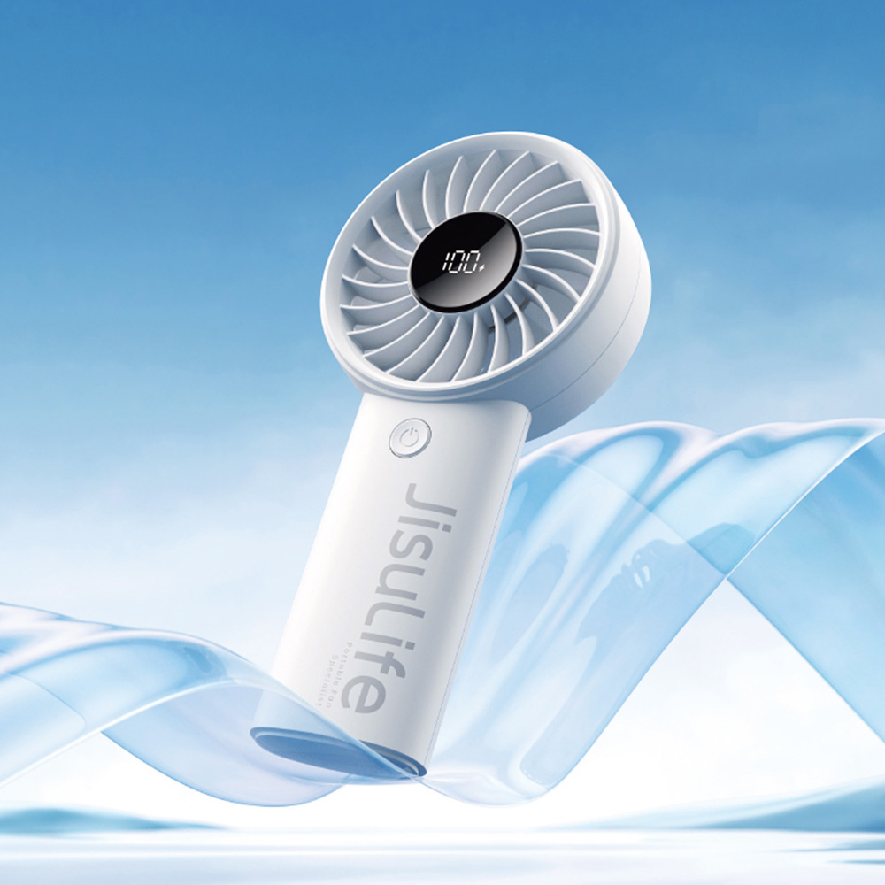 지수라이프 BLDC 휴대용 선풍기 무선 손풍기 Life4 라이트 그레이 (5000mAh) - 메인 이미지