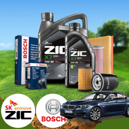 자체제작 F10 525d (10~17) (N47) 디젤 지크 X7 ZERO 0W30 LS 엔진오일필터세트 6L iter