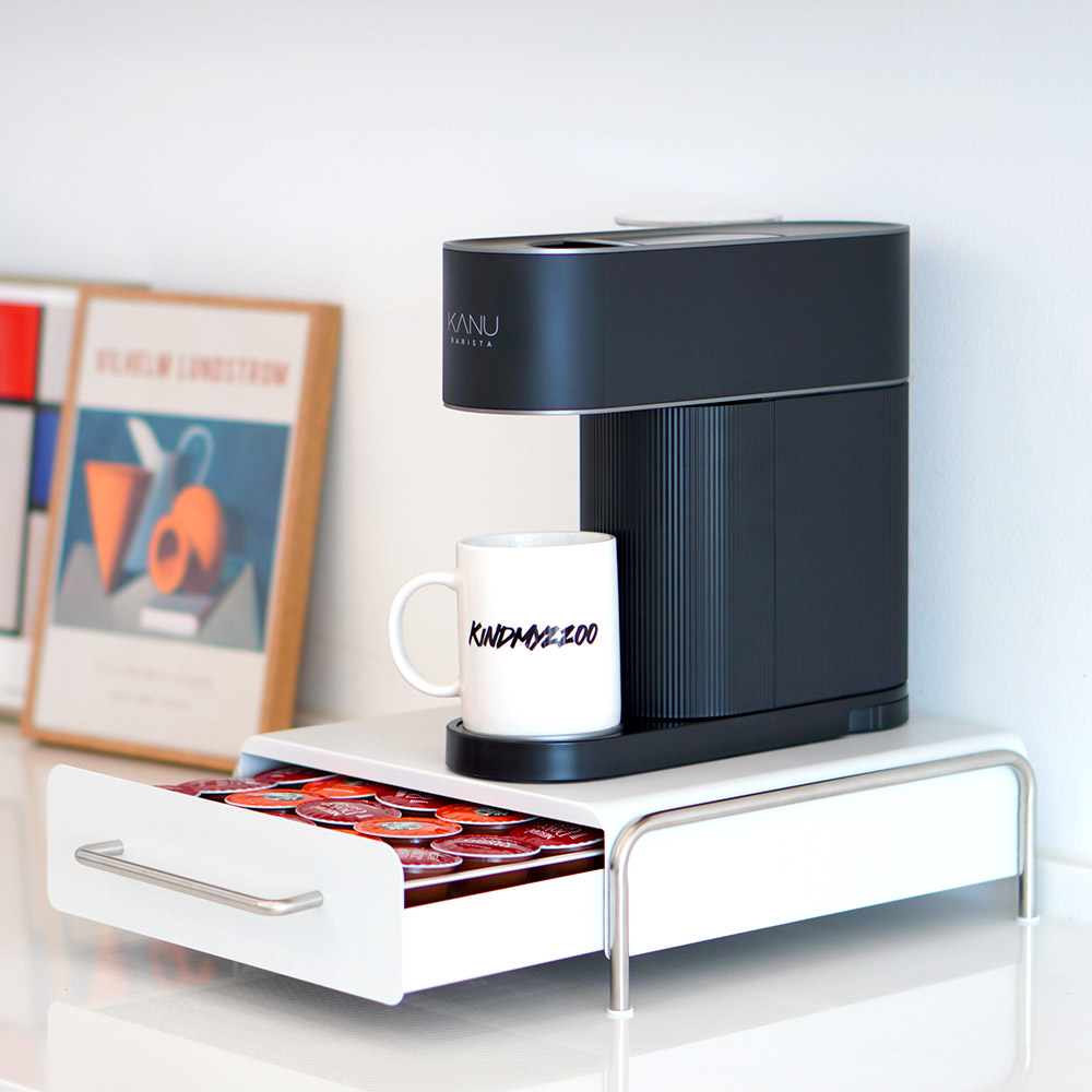 철제 테이블 커피 캡슐 보관함 화이트 네스프레소 버츄오 일리 서랍형 호환 카누 돌체구스토