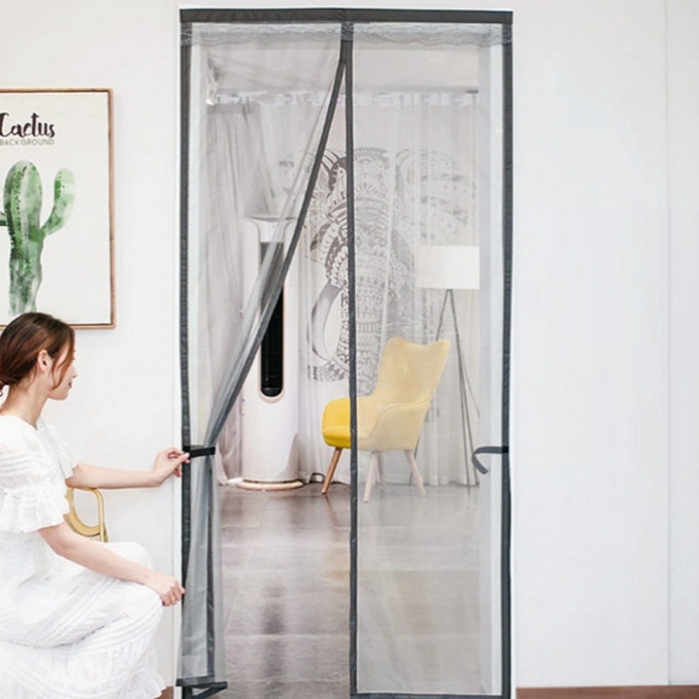 붙이는 현관문방충망 미세 자석모기장 방문 문틀 모기장