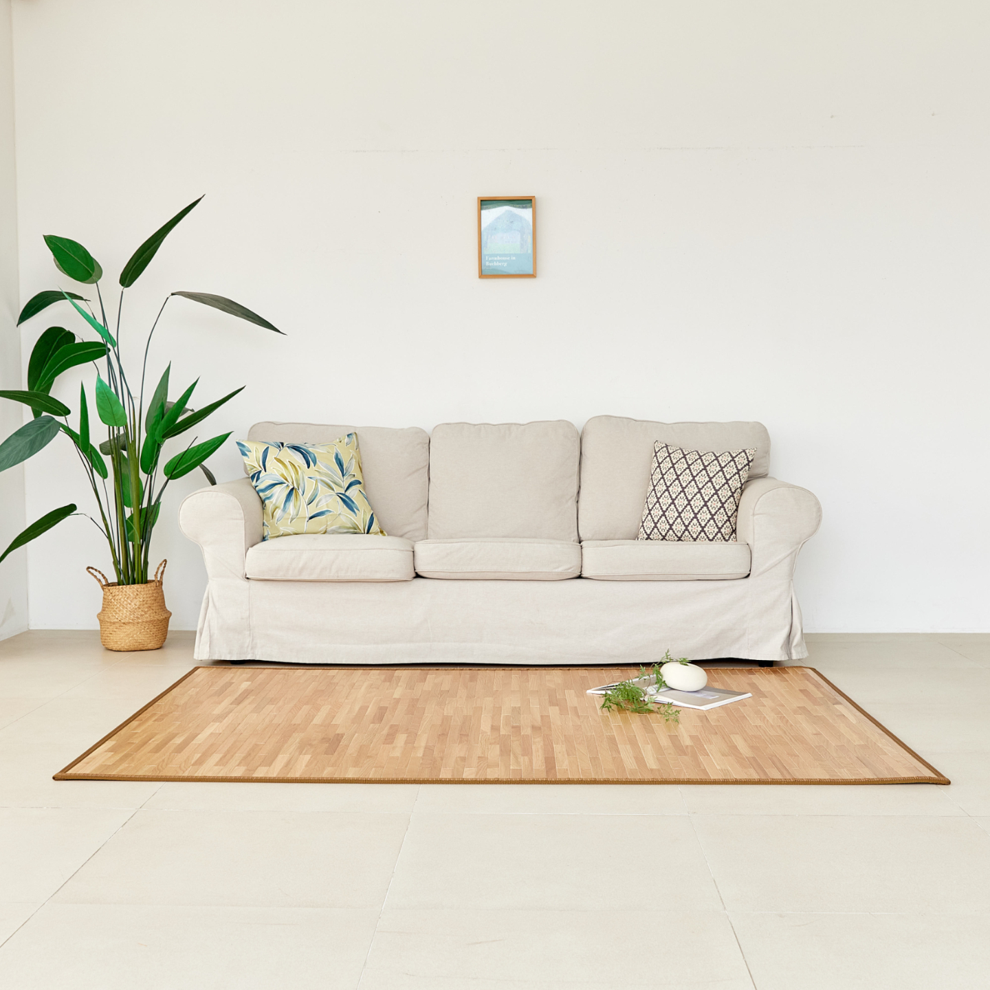 국산대자리 오크 자리 편백 나무자리 여름 대나무돗자리 오크우드카페트, 240x180cm