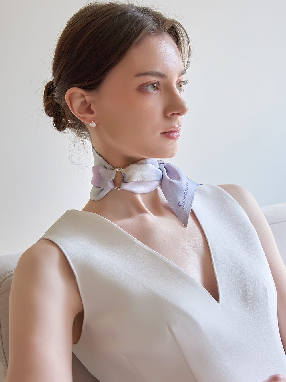 세인트메리 실크 아망 트윌 스카프