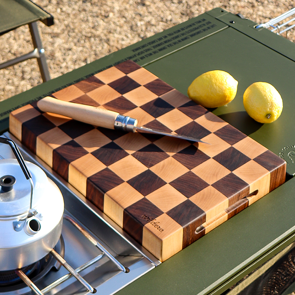 윌데라 IGT 엔드그레인 도마 캠핑 원유닛 우드 원목 플레이팅