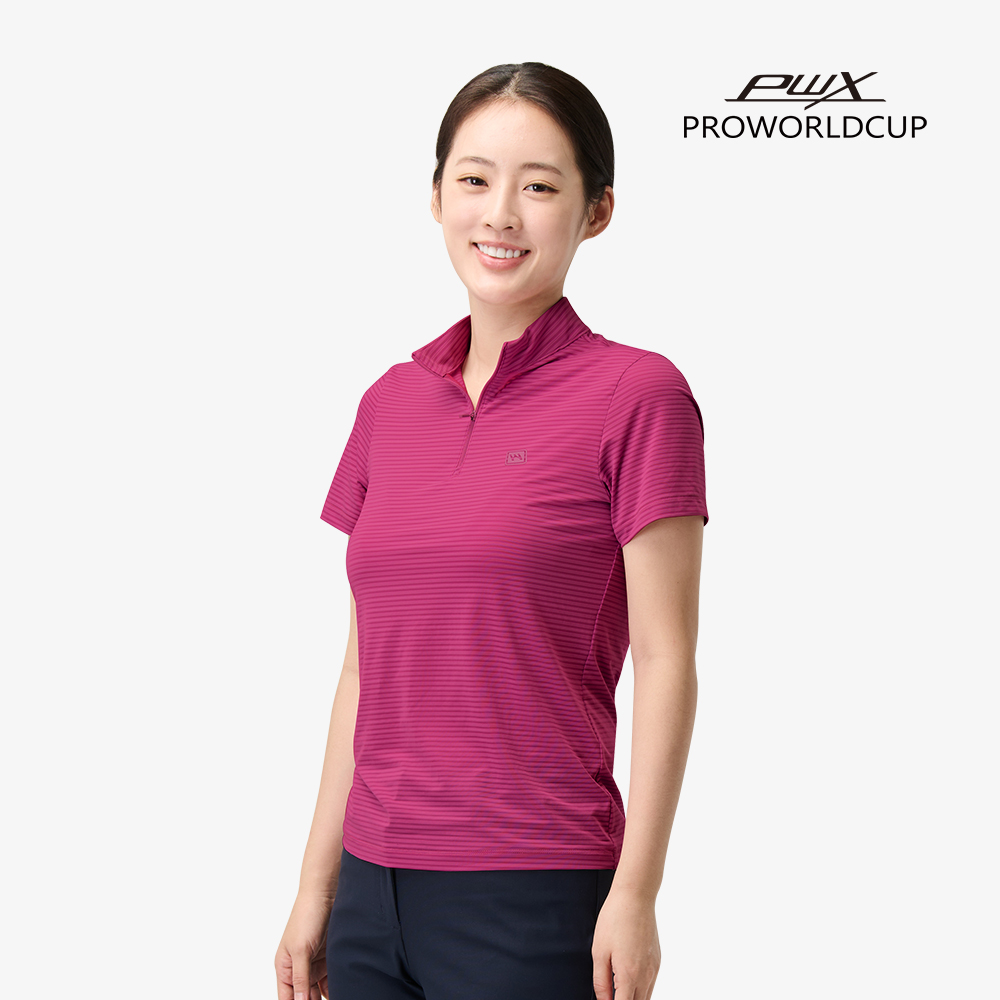 여성 반팔 집업티 S225-3223-25 - 상세 이미지 3