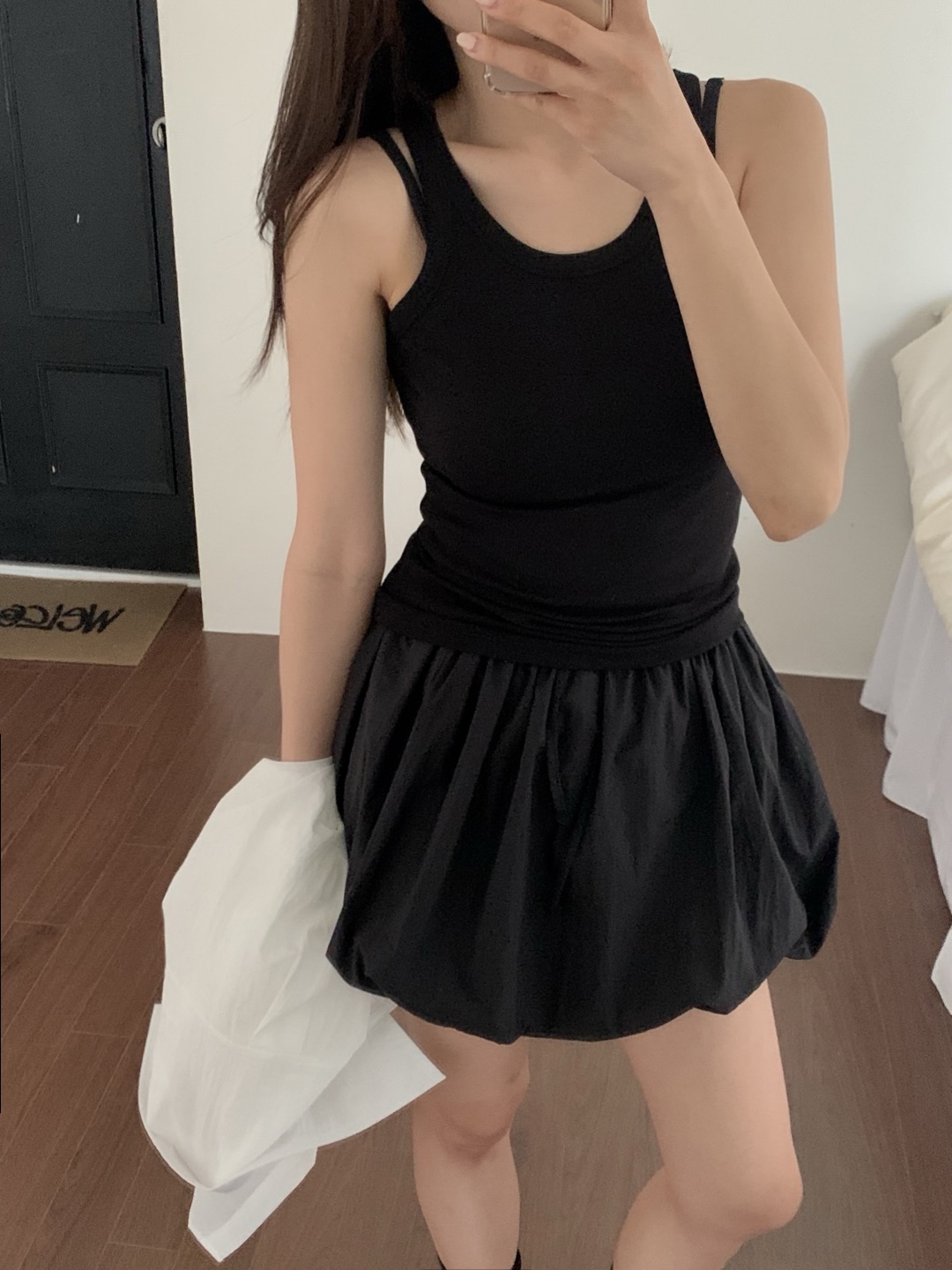 핀터 펌킨 벌룬 미니 스커트 4color (치마바지/ 미니스커트/ 벌룬스커트/ 화이트스커트/ 밴딩스커트) 상세 이미지 39
