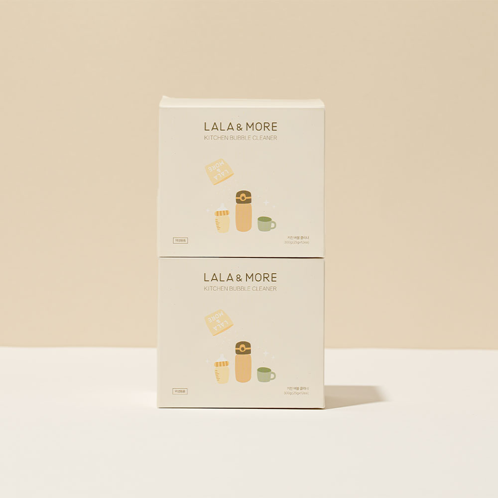 [N배송] 1+1 라라앤모어 키친버블클리너 텀블러 커피포트 세척 세정제 발포 보온병