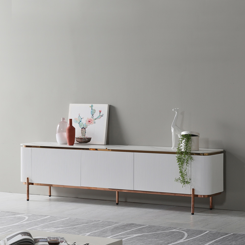 스코나 로프턴 템바보드 로즈골드 포세린 세라믹 2100 거실장