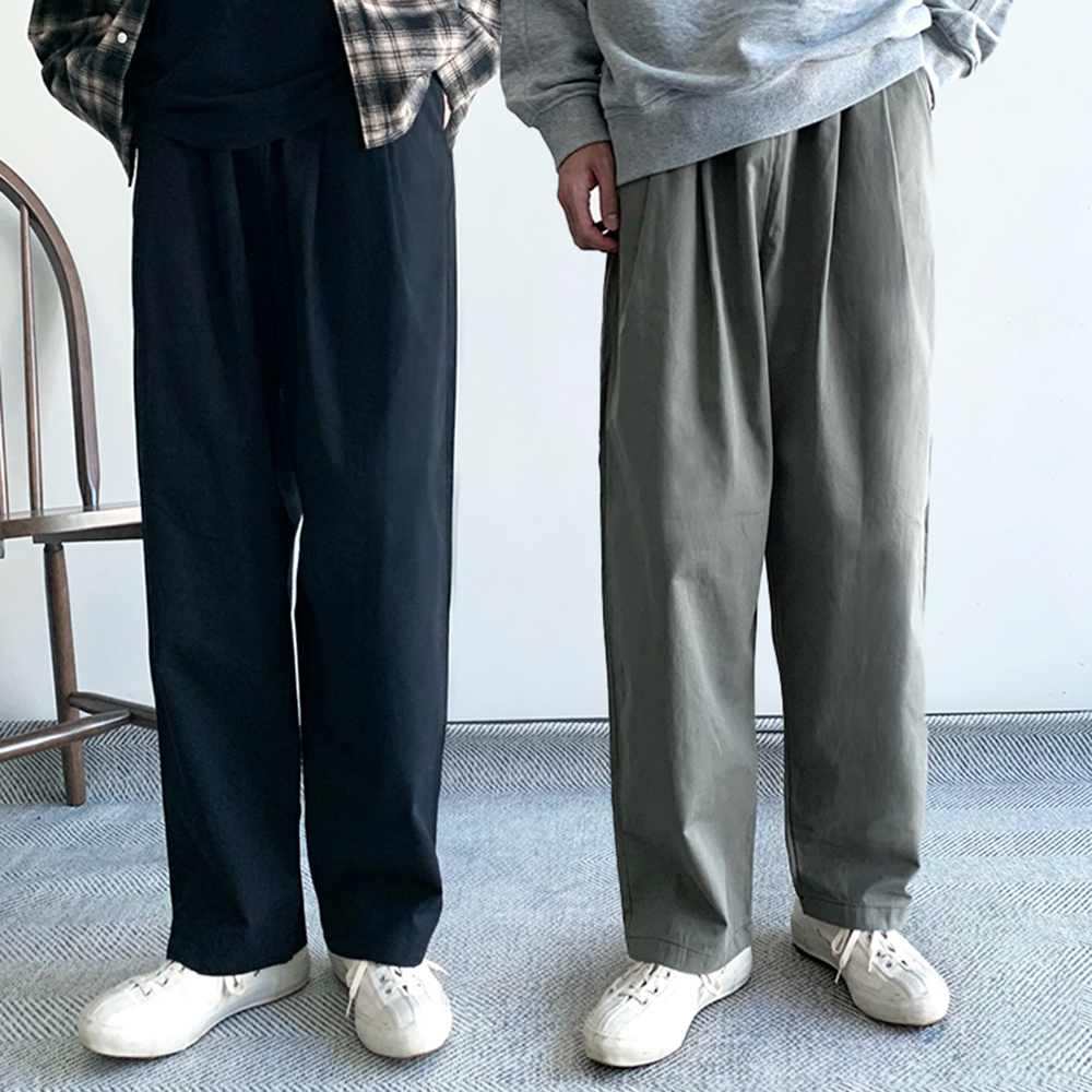 1+1 벌룬팬츠 통넓은바지 남자면바지 - 메인 이미지