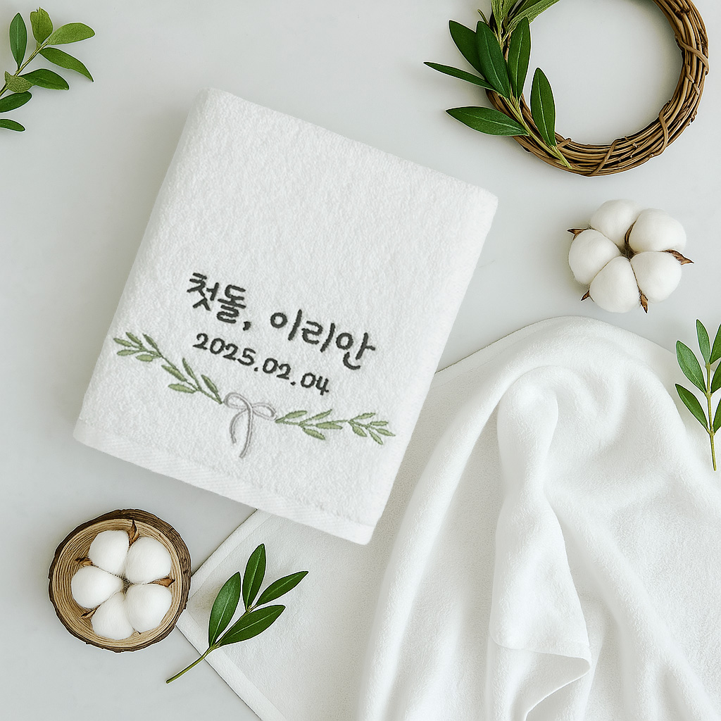 코튼클라우드 호텔 수건 답례품 돌잔치 결혼식 칠순 팔순 행사 소규모 첫돌 리본리스 베리어