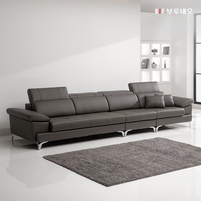 보루네오 마르스 헤드틸팅 6인용 이태리산 천연소가죽 소파 / 쿠션+스툴+테이블 증정 / 수도권 무배