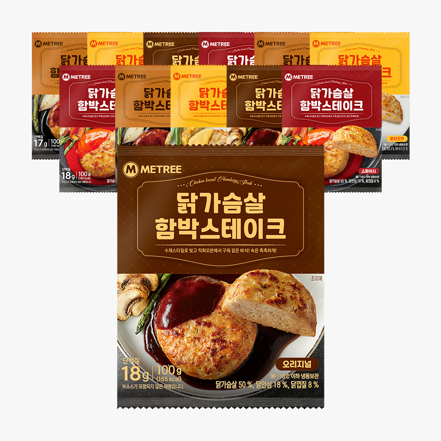 미트리 닭가슴살 함박스테이크 4종 12팩
