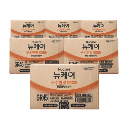 대상웰라이프 뉴케어 구수한맛 밸런스업 230ml 24팩 6개 / WJ
