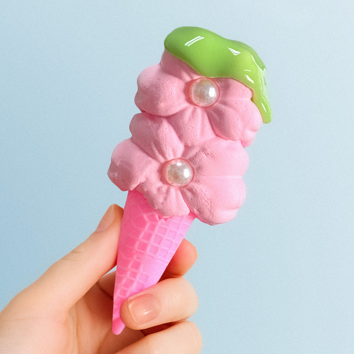 벚꽃말차 아이스크림 팔레트 슬라임 안전한 수제 슬라임 점섞슬 액체괴물 액괴 마켓 선물 - 상세 이미지 2