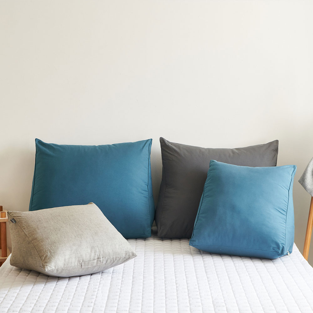 더베딩샵 삼각 등받이쿠션 허리 쇼파 침대 쿠션