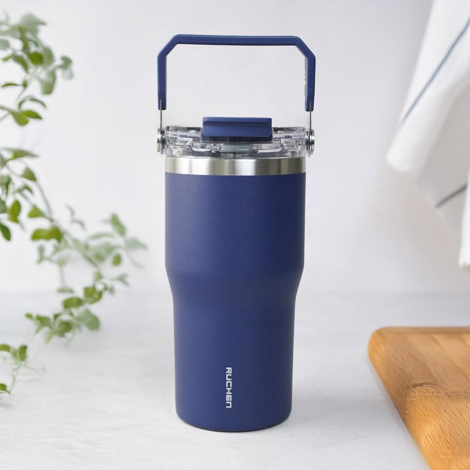 메가마트 루첸 시그니처 메가텀블러 600ml(네이비) - 메인 이미지