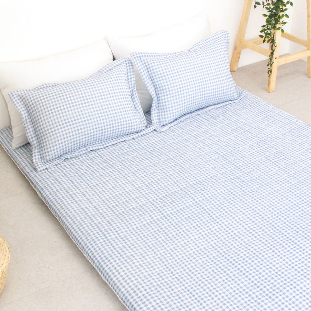 아르떼베딩 미끄럼방지 시어서커 시원한 여름 요커버 (요솜없음) 썸머체크 5/8cm 공용