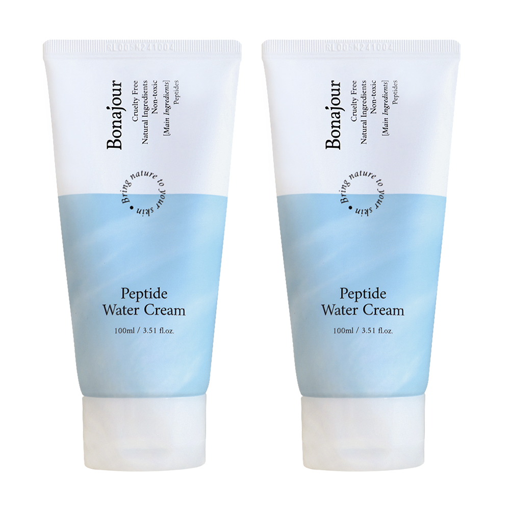 보나쥬르 비건 펩타이드 워터크림 100ml, 2개 - 상품 이미지