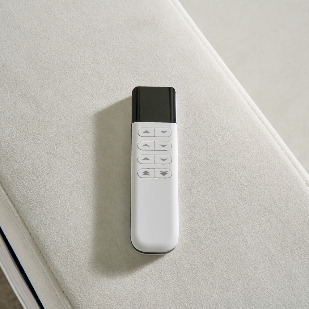 스코나 엘런스 아쿠아텍스 모션 슬라이딩 무빙 리클라이너 소파 스툴미포함, 아이보리, 3인용