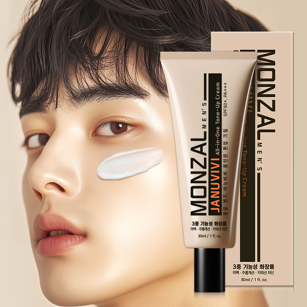몽잘 맨즈 야누비비 남자 톤업크림 비비크림 선크림 올인원 30ml, 1개 - 상세 이미지 2