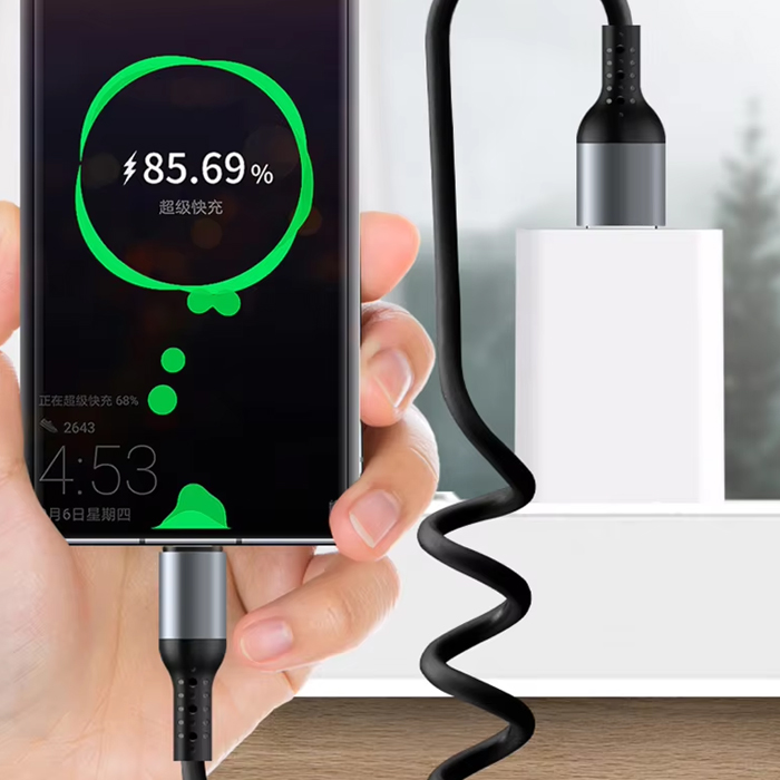 C타입 고속충전 스프링 케이블 100W PD 갤럭시 아이폰 끔한 - 상세 이미지 3