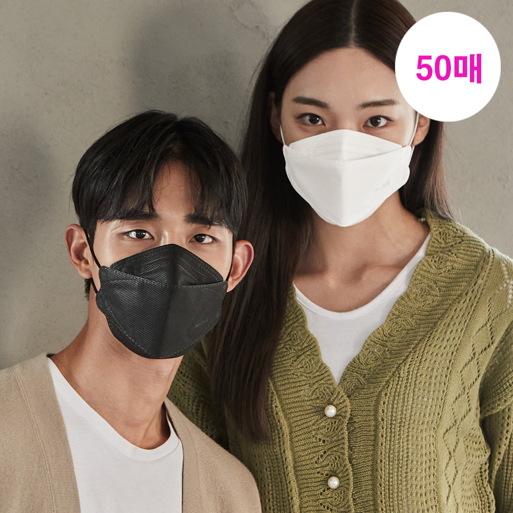 메디케이알 케어핏 입체형 KF94 대형 50매 황사마스크