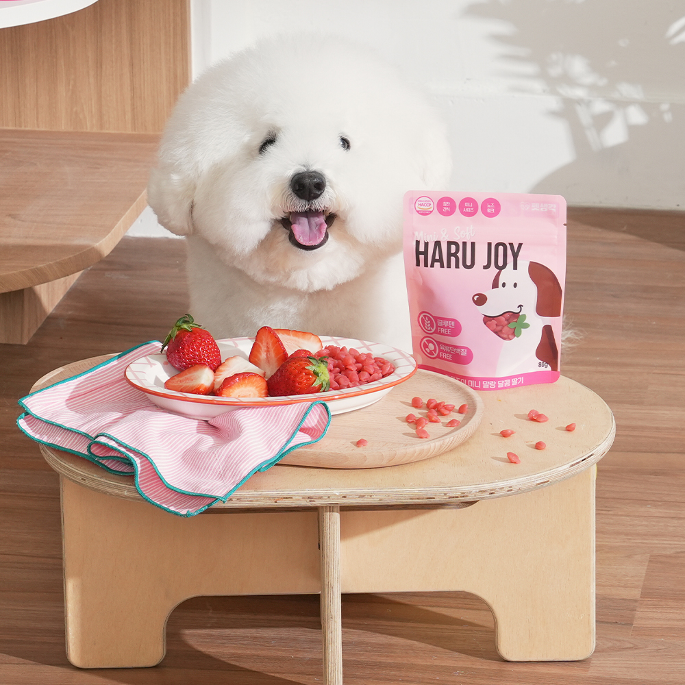 펫생각 저칼로리 강아지 간식 노즈워크 다이어트 훈련 교육 칭찬 딸기, 80g, 1개 이미지 2