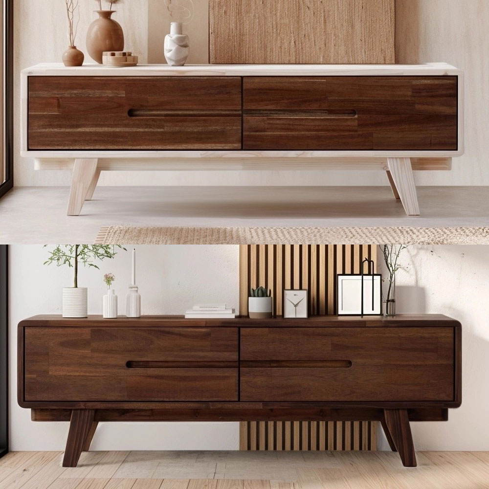 거실장 원목 티비다이 티브다이 티비선반 TV 장식장 거실서랍장