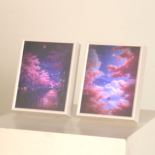 라인트 벚꽃 LED 무드등 / 거울