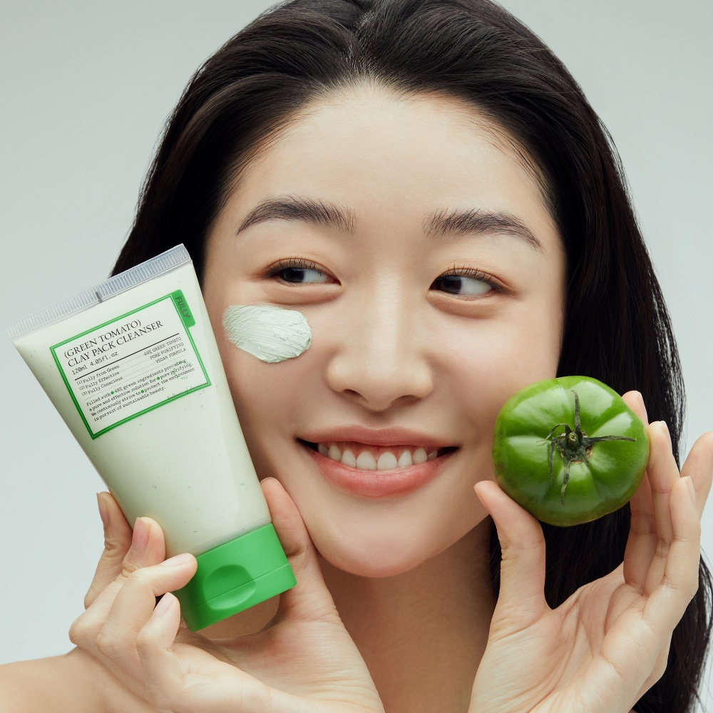 [2종세트] 풀리 그린 토마토 클레이 팩 클렌저120ml + 크림90ml - 상세 이미지 2