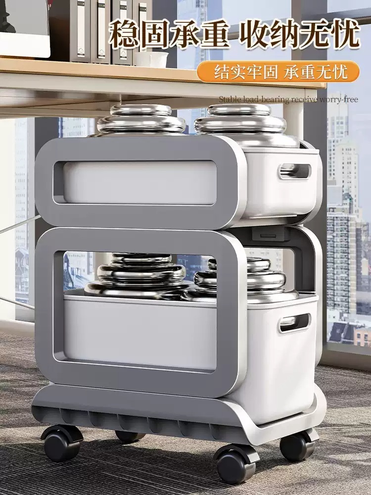책상밑수납카트 책꽂이 이동식 사무실 미니 정리 북트롤리 책상 학습지카트 2단 - 상세 이미지 5