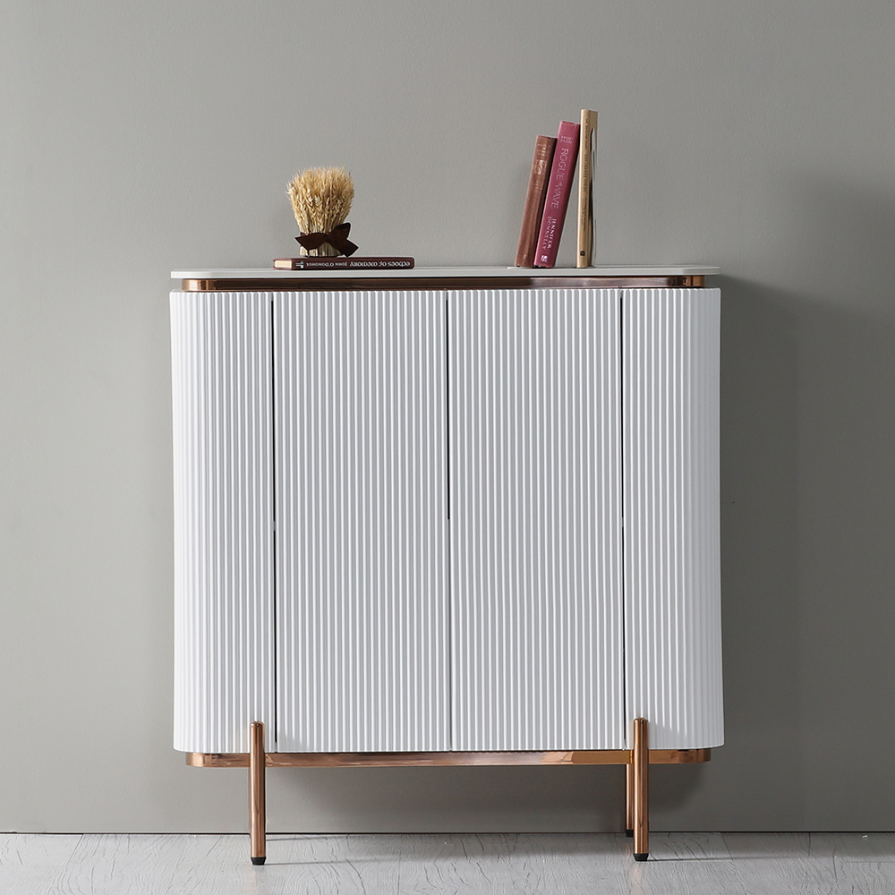 스코나 로프턴 템바보드 로즈골드 포세린 세라믹 900 사이드보드 장식장