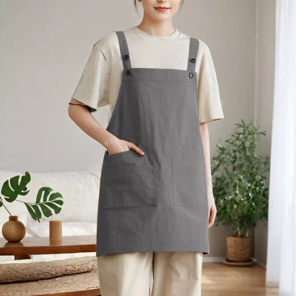 방수 꽃집 앞치마 카페 케이터링 남녀공용 작업복 주방 4컬러 - 상세 이미지 3