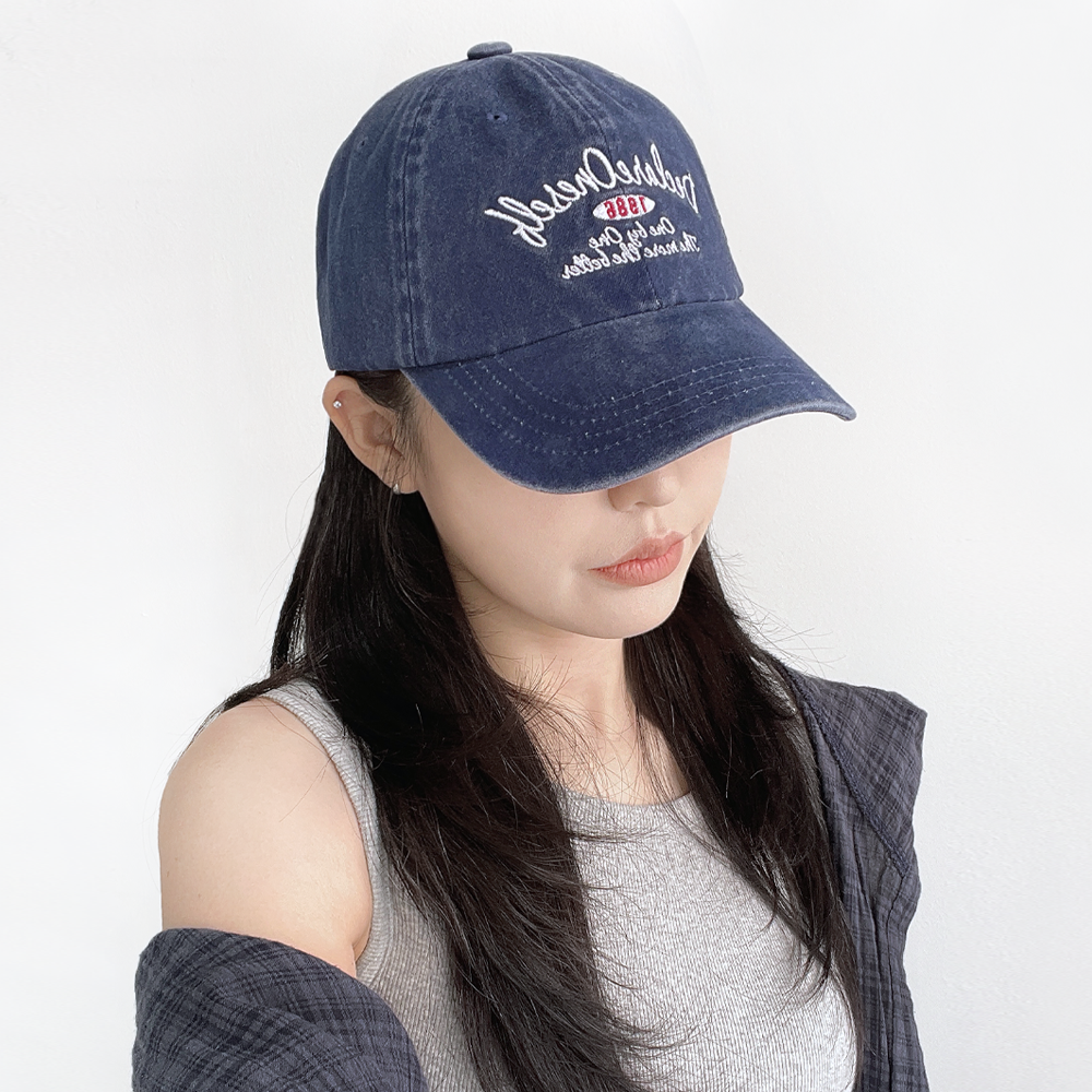 원셀프 빈티지 피그먼트 워싱 남자 여자 볼캡 모자