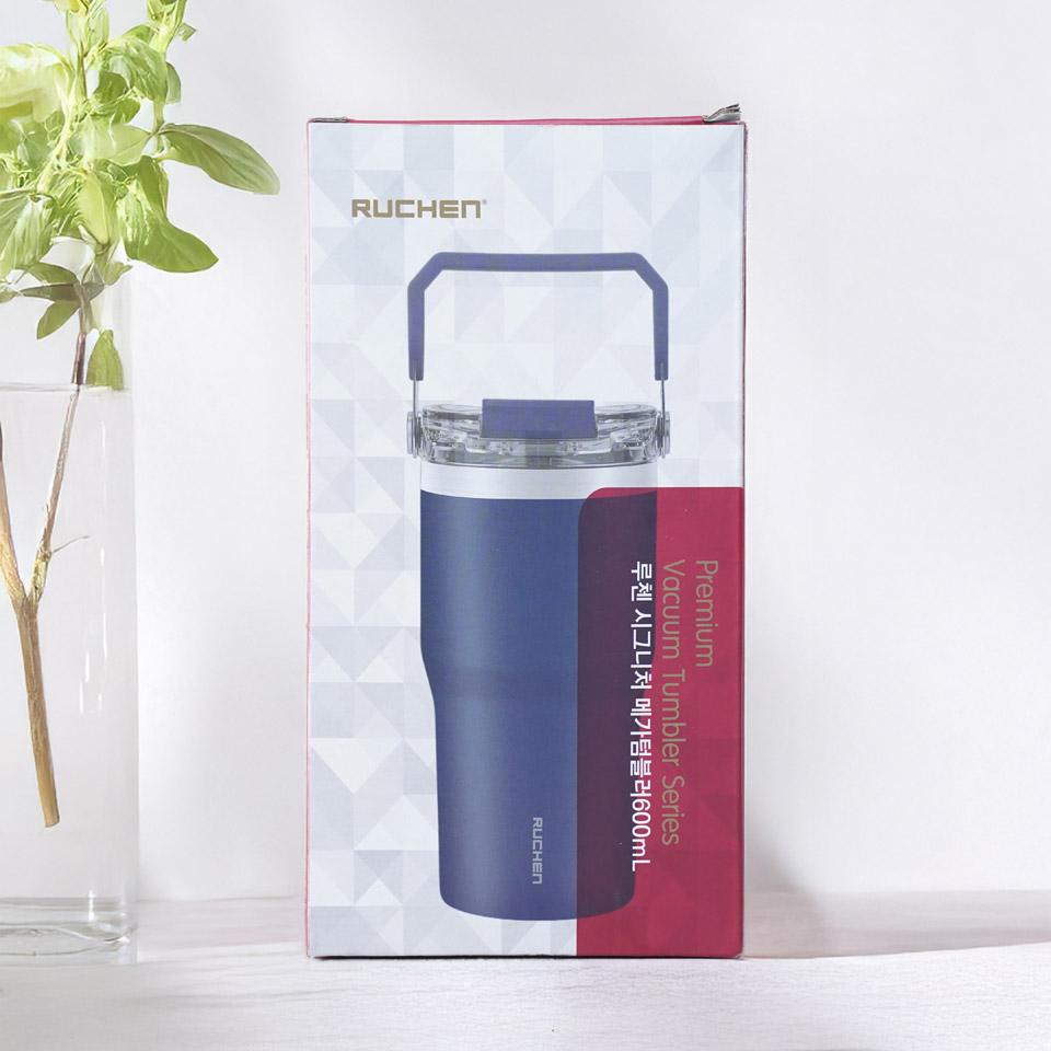 메가마트 루첸 시그니처 메가텀블러 600ml(네이비) - 상세 이미지 2