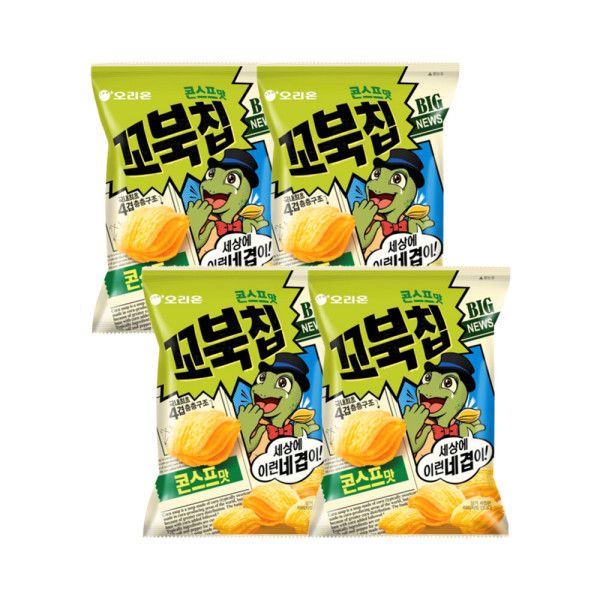 다파라하우스 오리온 스낵 꼬북칩 콘스프맛 120g x 4개 / 간식 과자 559805 : 다팔아하우스