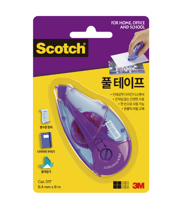3M 스카치 투명 양면테이프(풀테이프) 017D - 상품 이미지