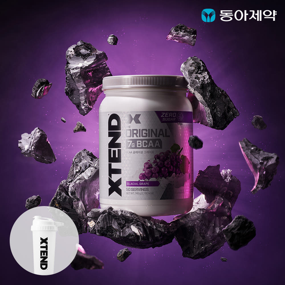 동아제약 엑스텐드 BCAA 50서빙 포도맛 1통 + 쉐이커 증정