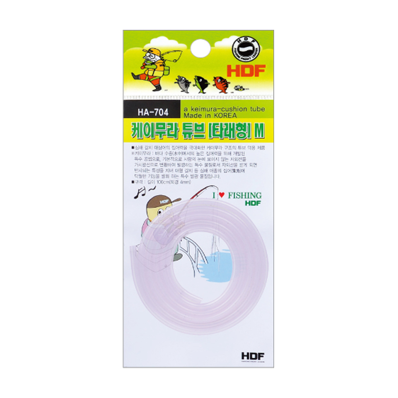 해동 갈치채비 목줄 보호용 케이무라 튜브 M 타래형 100cm HA-704 - 메인 이미지