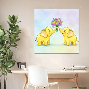 황금 코끼리 그림 아이방 현관 풍수 인테리어 가게오픈선물 소형 솔직 후기 | 실제 배치 사진 포함 - 상품 이미지 4