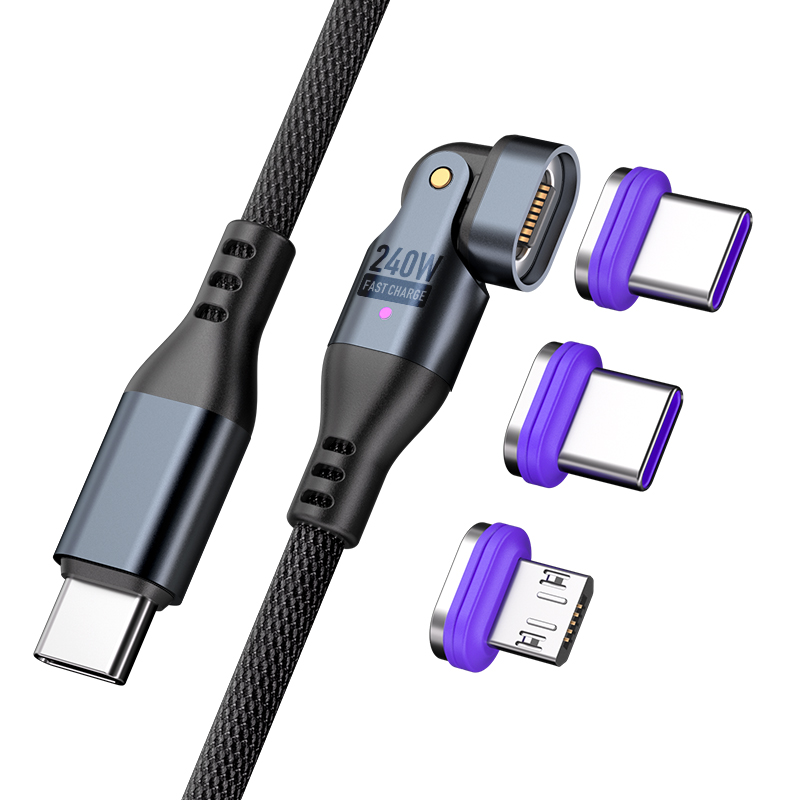 언리시 240w 마그네틱 초고속 충전 케이블 180도 회전 - 상세 이미지 2