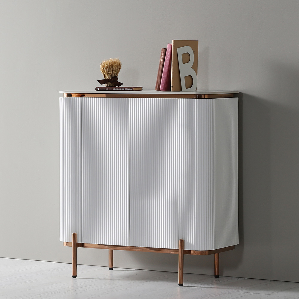 스코나 로프턴 템바보드 로즈골드 포세린 세라믹 900 사이드보드 장식장